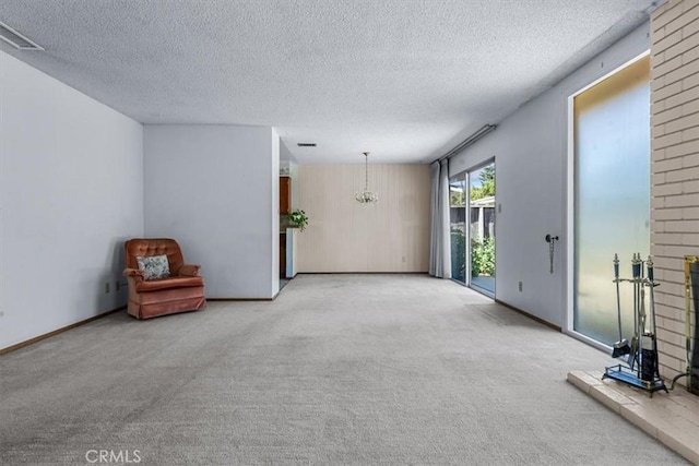 1283 W Newport St, San Luis Obispo, CA 93405 - empty room featuring a textured ceiling and light carpet