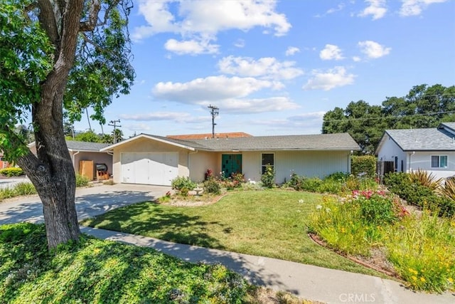 1283 W Newport St, San Luis Obispo, CA 93405 - single story home featuring concrete driveway, an attached garage, and a front lawn