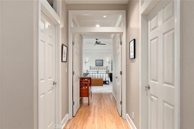 17 Arminta Ct, Chico, CA 95928 - hallway with light wood-style floors and baseboards