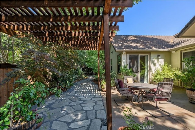 17 Arminta Ct, Chico, CA 95928 - view of patio / terrace featuring a pergola and outdoor dining area
