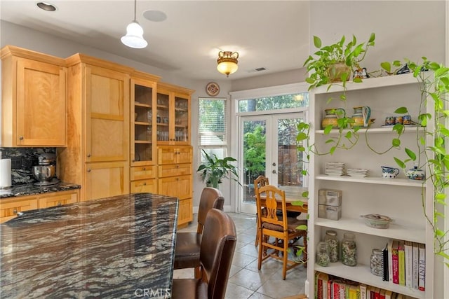 17 Arminta Ct, Chico, CA 95928 - dining room featuring french doors and light tile patterned floors