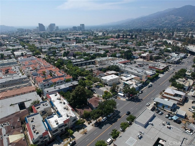 243 N Verdugo Rd, Glendale, CA 91206 - aerial overview of property's location featuring a mountainous background and nearby urban area
