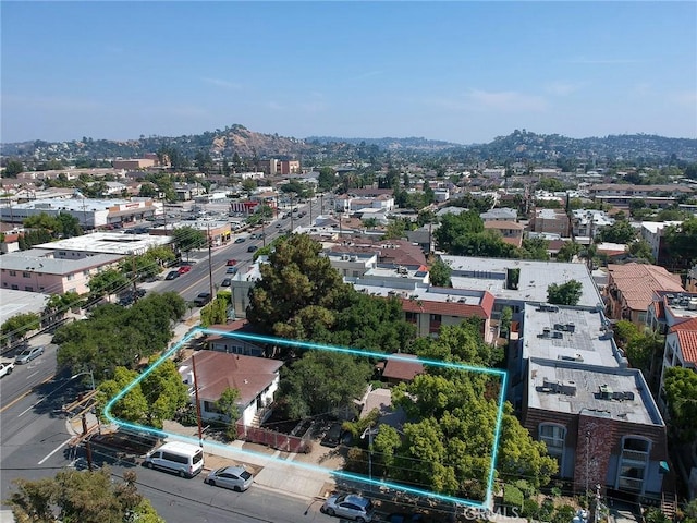 243 N Verdugo Rd, Glendale, CA 91206 - aerial view of property and surrounding area featuring property parcel outlined