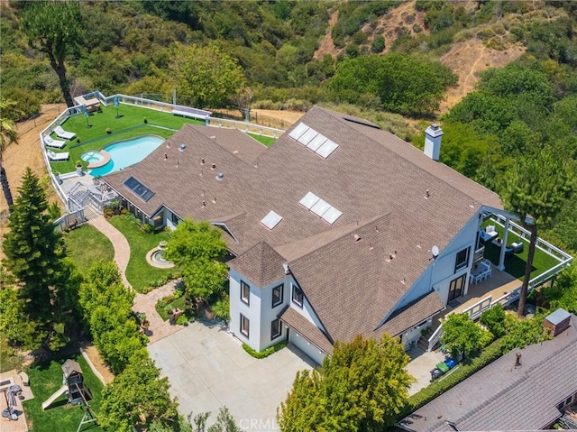 15541 Aqua Verde Dr, Los Angeles, CA 90077 - view of subject property with a pool