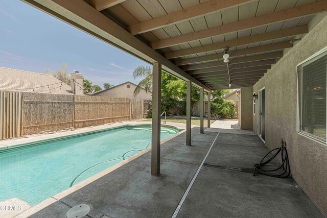 4810 Bluestone Dr, Bakersfield, CA 93311 - view of pool with a fenced backyard and a patio