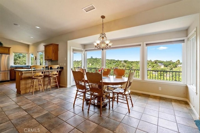 8412 Alta Vista Ave, Atascadero, CA 93422 - dining space with plenty of natural light, a chandelier, and recessed lighting