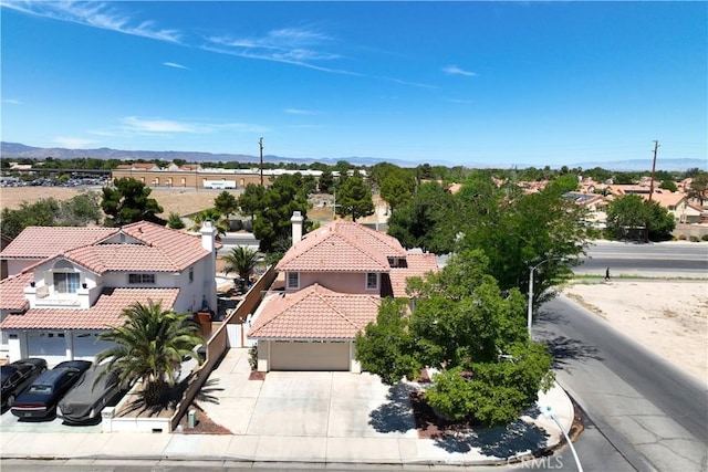44559 Aspen St, Lancaster, CA 93535 - aerial perspective of suburban area featuring a mountain backdrop