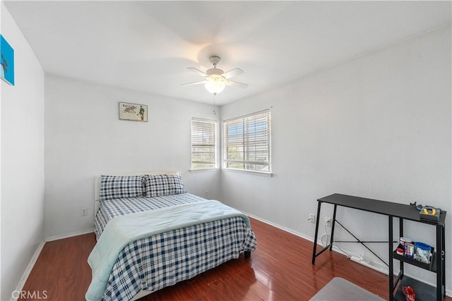 44559 Aspen St, Lancaster, CA 93535 - bedroom with wood finished floors and a ceiling fan