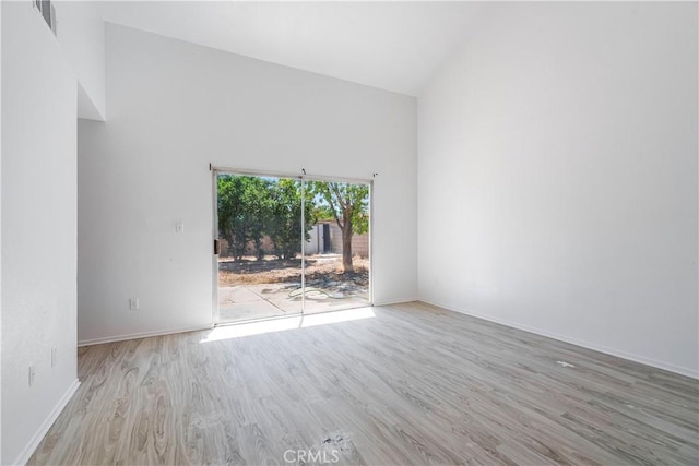 44738 Foxboro Ct, Lancaster, CA 93535 - empty room with wood finished floors and baseboards