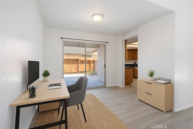 44738 Foxboro Ct, Lancaster, CA 93535 - office with light wood-style floors and baseboards