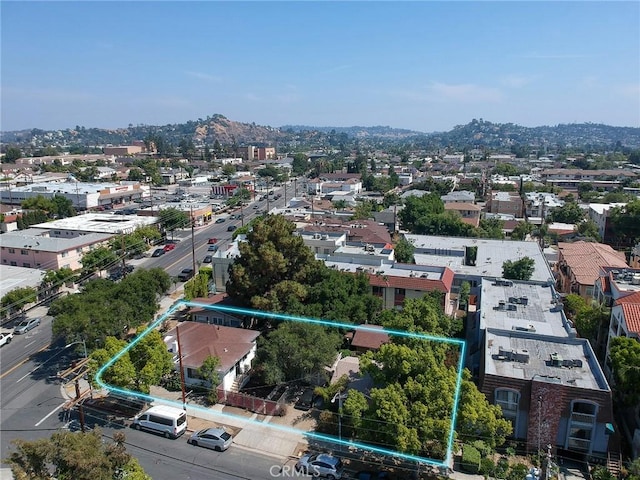 1322 E California Ave, Glendale, CA 91206 - aerial overview of property's location with property parcel outlined