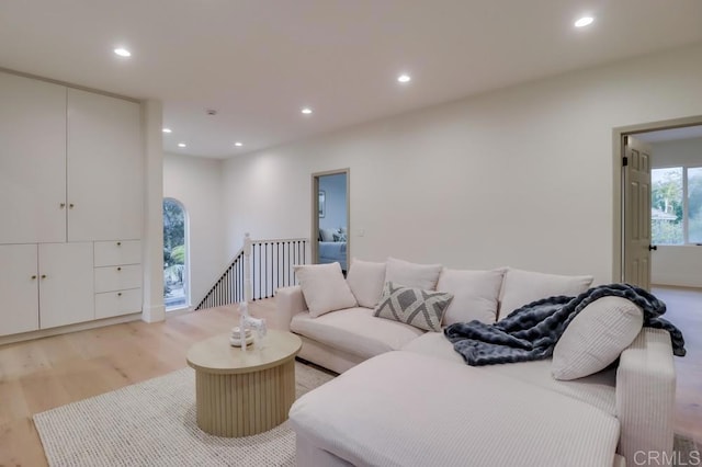 2850 Palmetto Point Ct, Chula Vista, CA 91915 - living room featuring light wood-style floors and recessed lighting