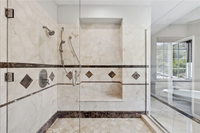 36472 County Line Rd, Yucaipa, CA 92399 - full bath featuring a stall shower