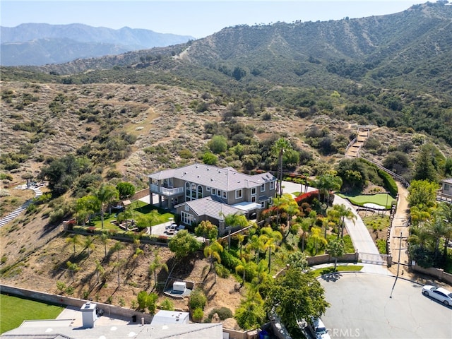 36472 County Line Rd, Yucaipa, CA 92399 - drone / aerial view of a mountain backdrop
