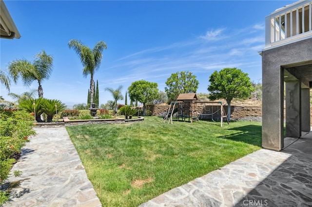 36472 County Line Rd, Yucaipa, CA 92399 - view of green lawn featuring a playground