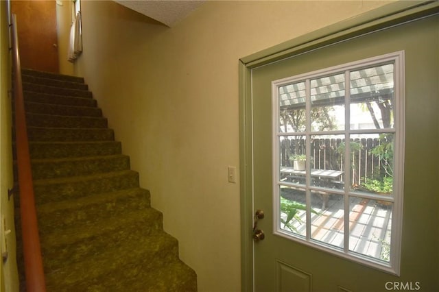 565 N Laurel Ave, Upland, CA 91786 - doorway to outside featuring stairs