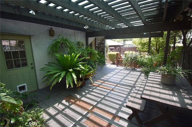 565 N Laurel Ave, Upland, CA 91786 - view of patio / terrace with a wooden deck and a pergola