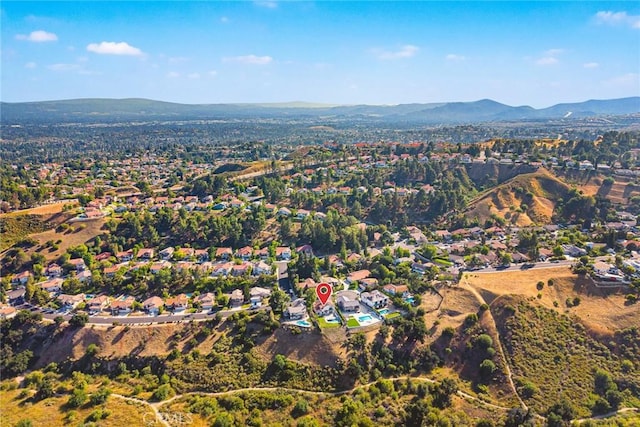 11900 Laughton Way, Porter Ranch, CA 91326 - aerial overview of property's location featuring mountains