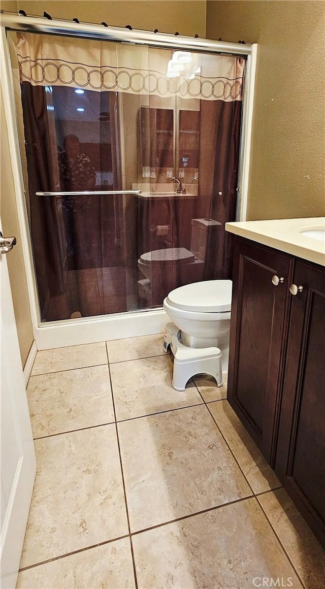 15048 Westin Ln, La Mirada, CA 90638 - bathroom with vanity and tile patterned floors