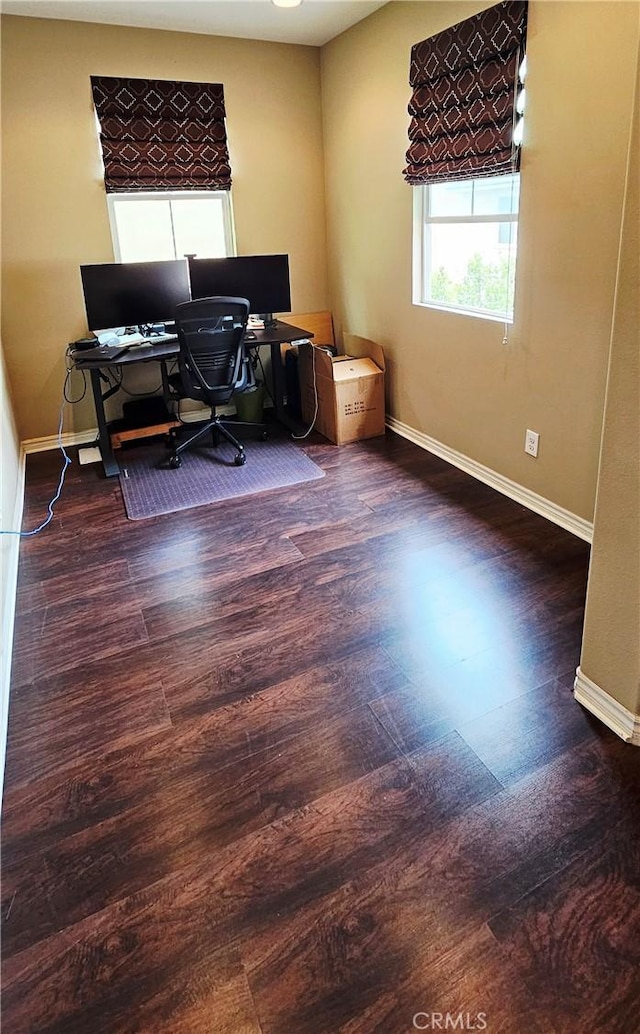 15048 Westin Ln, La Mirada, CA 90638 - office area featuring wood finished floors and baseboards