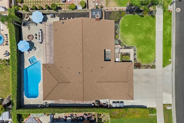 3112 N Hearthside St, Orange, CA 92865 - aerial view of a pool