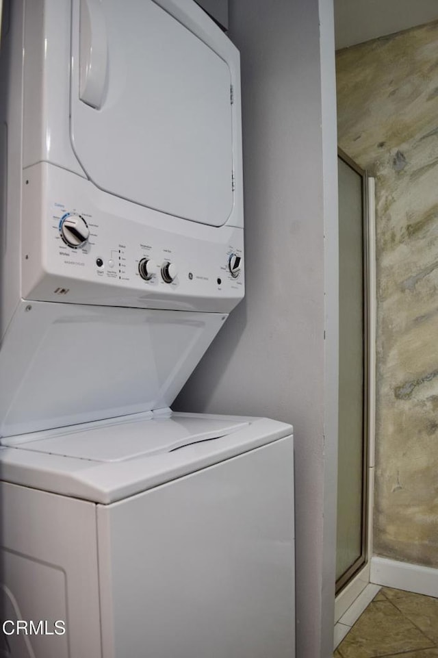 10149 Commerce Ave Unit 2, Tujunga, CA 91042 - washroom with stacked washer / drying machine