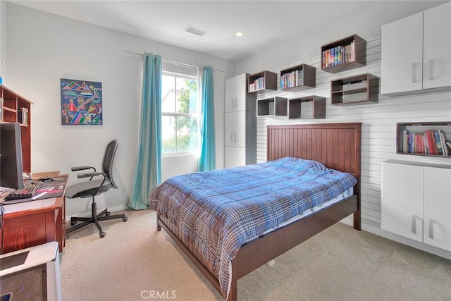 25 Sedgewick, Irvine, CA 92620 - bedroom featuring light colored carpet, an office area, and recessed lighting