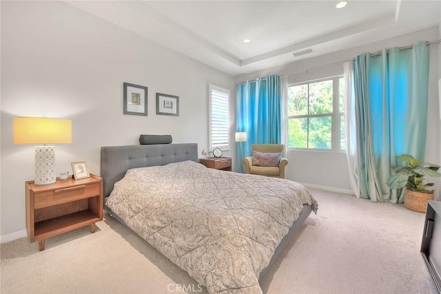 25 Sedgewick, Irvine, CA 92620 - carpeted bedroom with a tray ceiling and recessed lighting