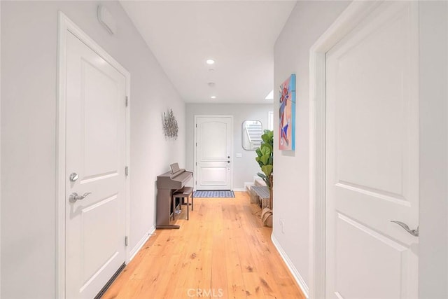 25 Sedgewick, Irvine, CA 92620 - hallway featuring light wood-style floors and recessed lighting
