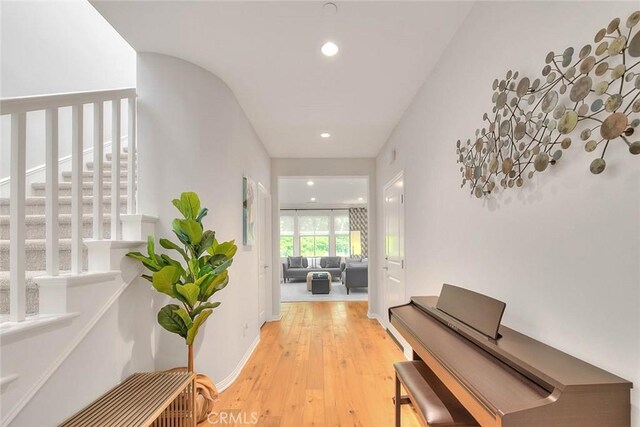 25 Sedgewick, Irvine, CA 92620 - hallway featuring light wood-style flooring and recessed lighting
