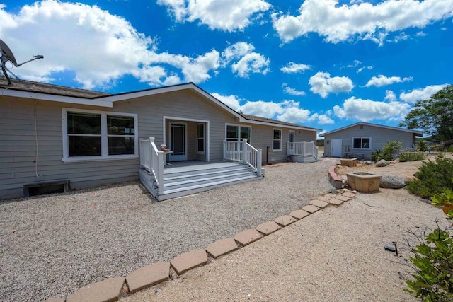 36748 Parrot Mountain Rd, Ranchita, CA 92066 - back of house featuring a wooden deck