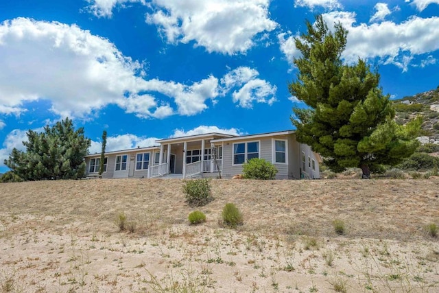 36748 Parrot Mountain Rd, Ranchita, CA 92066 - back of house with covered porch