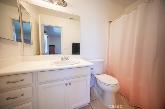 3309 Kaylyn St, Lancaster, CA 93535 - full bathroom featuring vanity, tile patterned flooring, and curtained shower
