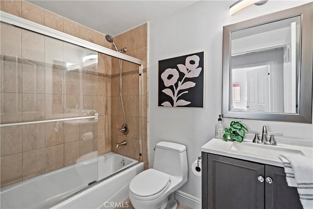 9123 National Blvd Unit 1, Los Angeles, CA 90034 - bathroom with vanity and bath / shower combo with glass door