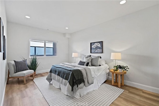 9123 National Blvd Unit 1, Los Angeles, CA 90034 - bedroom with recessed lighting and light wood-style flooring