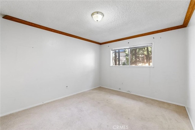 25286 N Rd, Twin Peaks, CA 92391 - carpeted empty room with a textured ceiling and ornamental molding