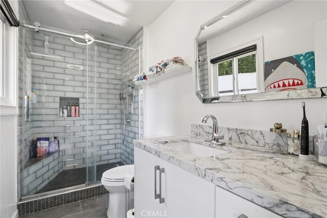 11911 Louise Ave, Granada Hills, CA 91344 - bathroom featuring vanity and a shower stall