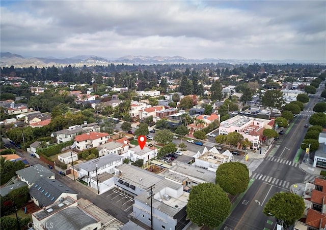 728 Euclid St, Santa Monica, CA 90402 - drone / aerial view of a mountainous background