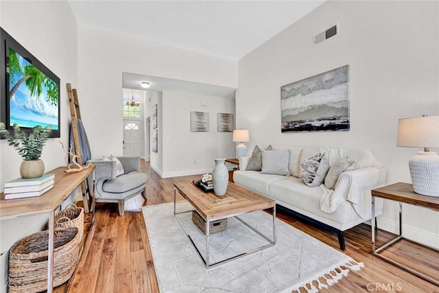 3401 Mountainside Cir, Corona, CA 92882 - living area with wood finished floors and baseboards