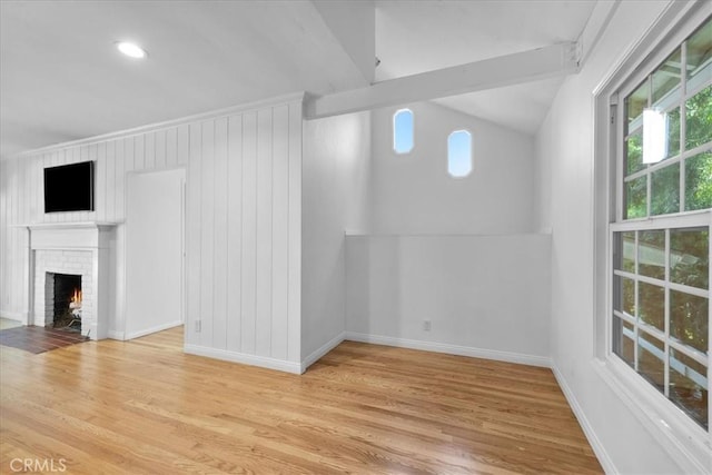11 Dapplegray Ln, Rolling Hills Estates, CA 90274 - unfurnished living room with wood finished floors, healthy amount of natural light, and a brick fireplace