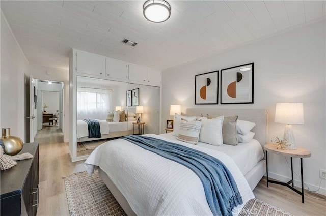 5856 E Scrivener St, Long Beach, CA 90808 - bedroom with light wood-style floors
