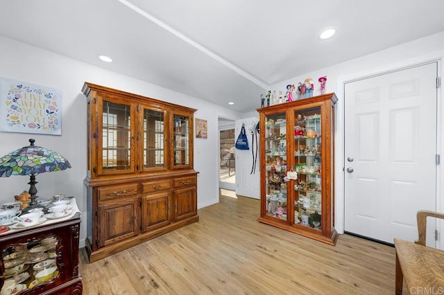 7215 San Pasqual St, Lemon Grove, CA 91945 - foyer featuring light wood finished floors and recessed lighting