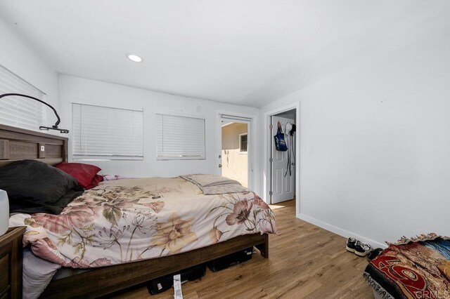 7215 San Pasqual St, Lemon Grove, CA 91945 - bedroom with light wood-style floors and recessed lighting