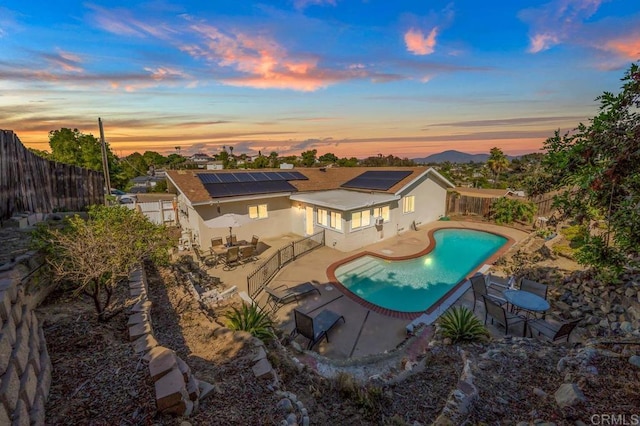 7215 San Pasqual St, Lemon Grove, CA 91945 - view of swimming pool with a fenced backyard and a patio