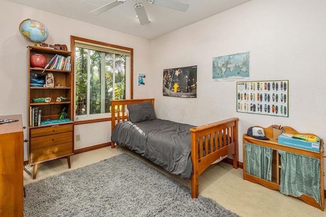 157 Beechtree Dr, Encinitas, CA 92024 - bedroom featuring carpet flooring and ceiling fan