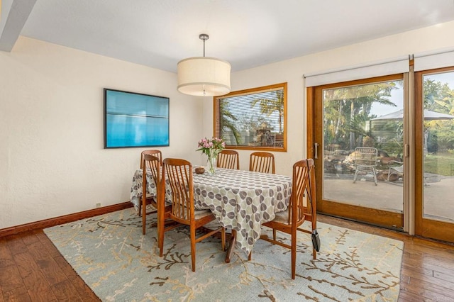 157 Beechtree Dr, Encinitas, CA 92024 - dining space featuring plenty of natural light and wood-type flooring