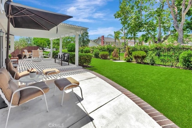 28021 Paseo Reposo, San Juan Capistrano, CA 92675 - fenced backyard with a patio and a pergola