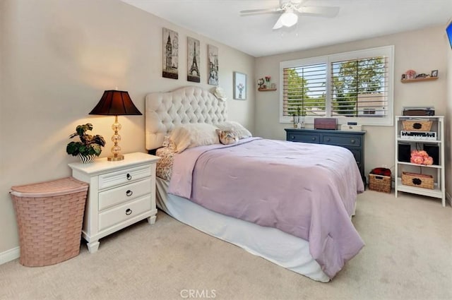 28021 Paseo Reposo, San Juan Capistrano, CA 92675 - bedroom featuring light colored carpet and a ceiling fan