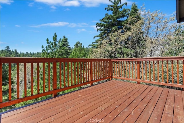 26182 Sky Ridge Dr, Twin Peaks, CA 92391 - view of wooden deck