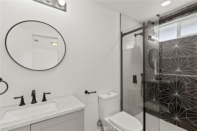 2852 E San Angelo Rd, Palm Springs, CA 92262 - full bathroom with a shower stall and vanity